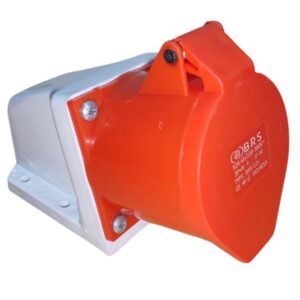 32a 5pin industrial wall socket ip44