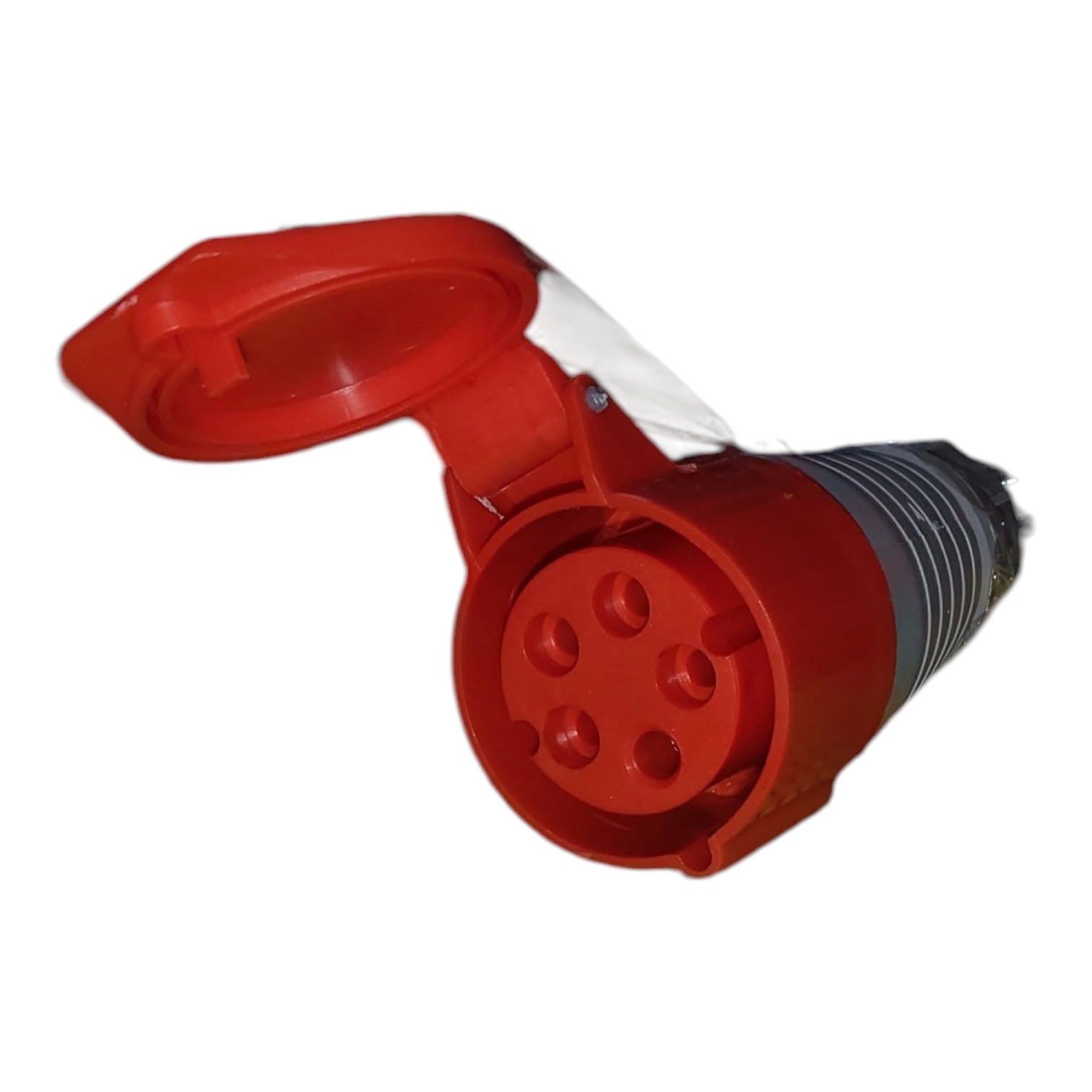 16a 5 pin industrial straight socket (3p+n+e) – ip44 splashproof 16a 5 pin industrial straight socket (3p+n+e) – ip44 splashproof